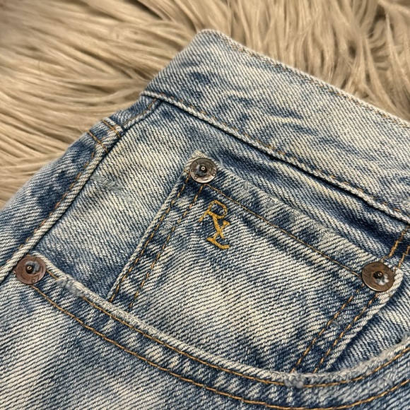 EUC RL Polo Crosby Short Denim Cutoff Shorts-Sz 26-77% Cotton-Raw Hem-Distressed - Picture 15 of 16